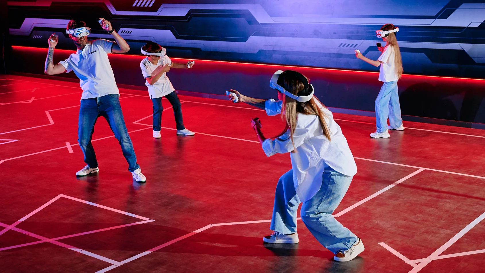 VR arena video tour