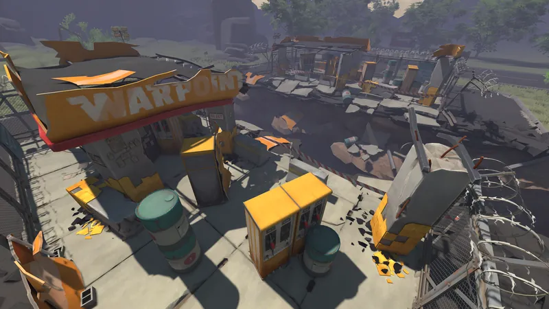 The "The abyss" location in WARPOINT ARENA