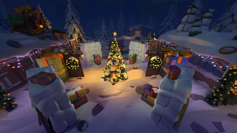 The "Christmas" location in WARPOINT ARENA