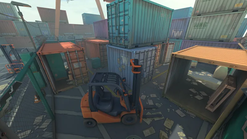The "Docks" location in WARPOINT ARENA