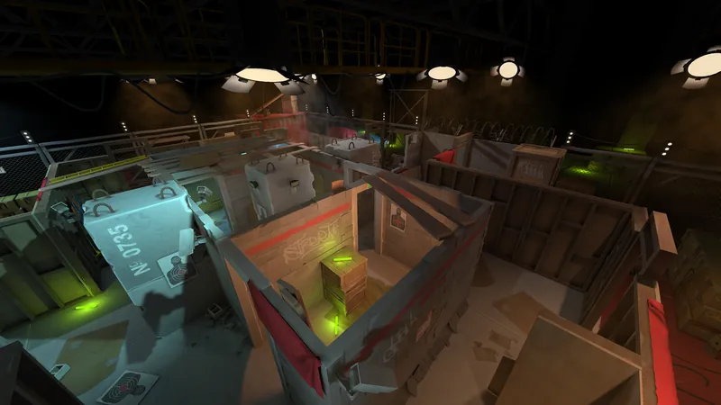 The "Corridor" location in WARPOINT ARENA