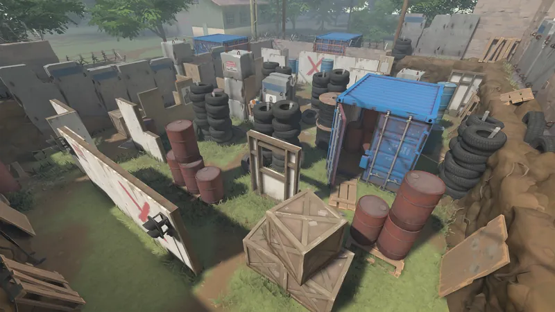 The "Paintball" location in WARPOINT ARENA