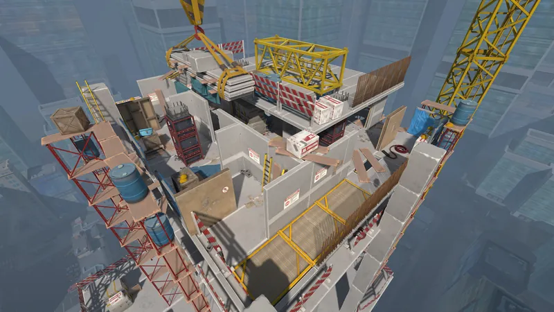 The "Rooftop" location in WARPOINT ARENA
