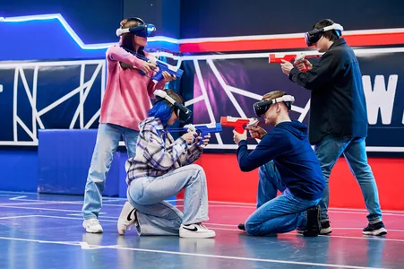 A team game at a VR arena